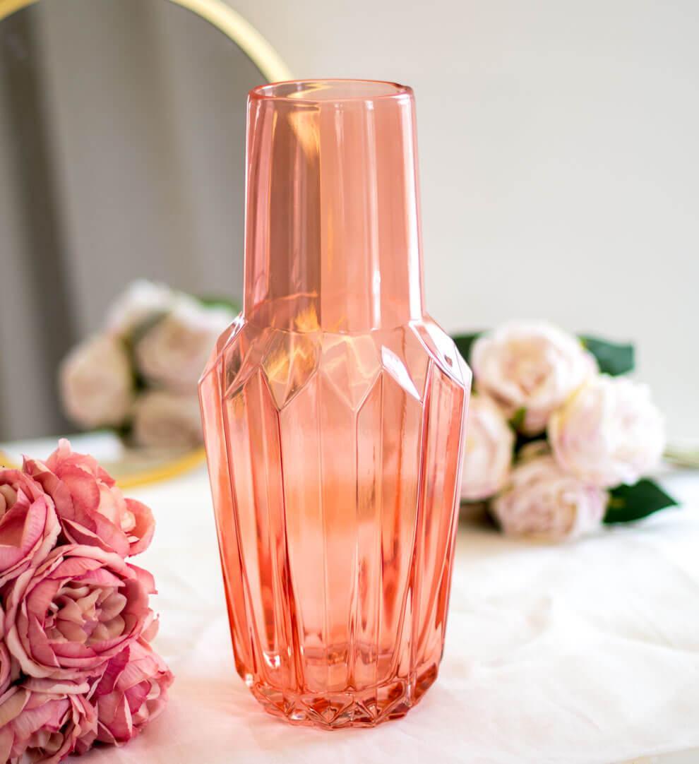 Tajemniczy ogród Wazon Crystal łososiowy, 37 cm