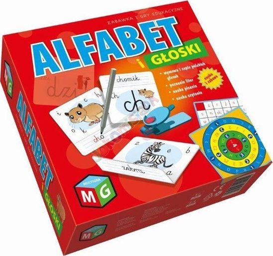 Multigra Alfabet i Głoski Gra Układanka Edukacyjna