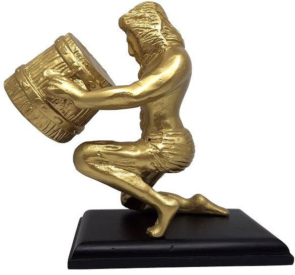 Złota figurka dekoracyjna - Wodnik- AQU2