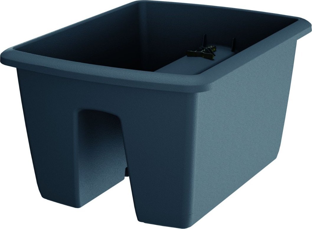 Prosperplast Doniczka na balustradę, skrzynka balkonowa RESPANA RAILING DREB400-S433, Kolor Antracyt, Prosperplast, Wymiary 40x29x21 cm