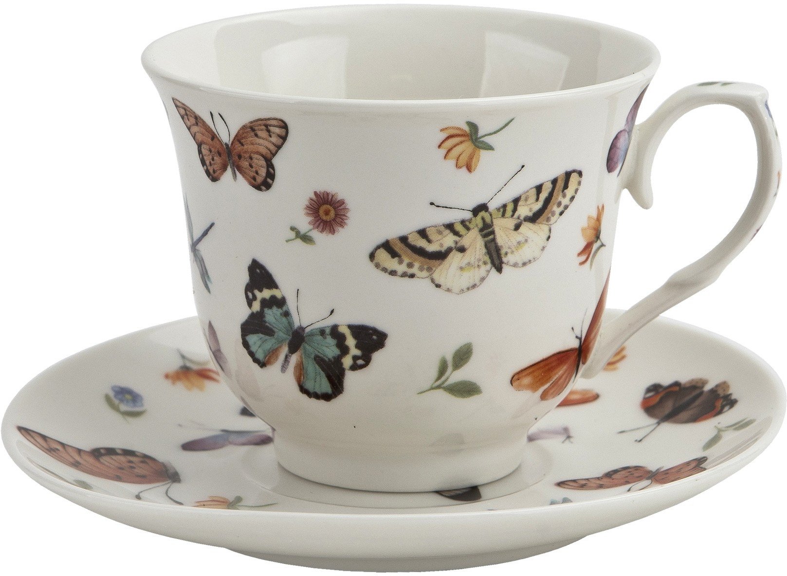 Filiżanka porcelanowa 250 ml + spodek Butterflies