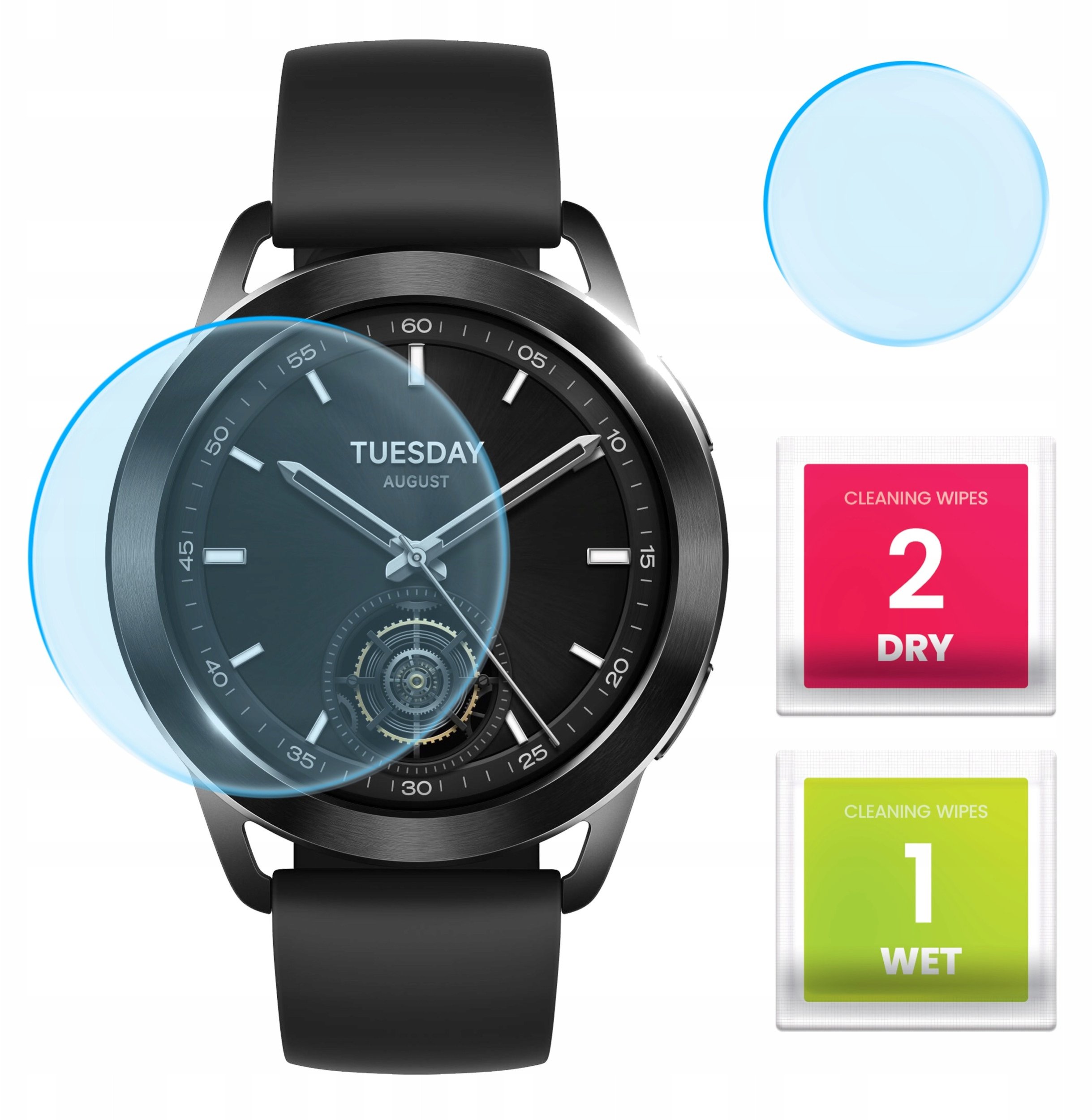 Szkło Hybrydowe do Xiaomi Watch S3 (Szkiełko, Ochronne, Odporne, Szybka)