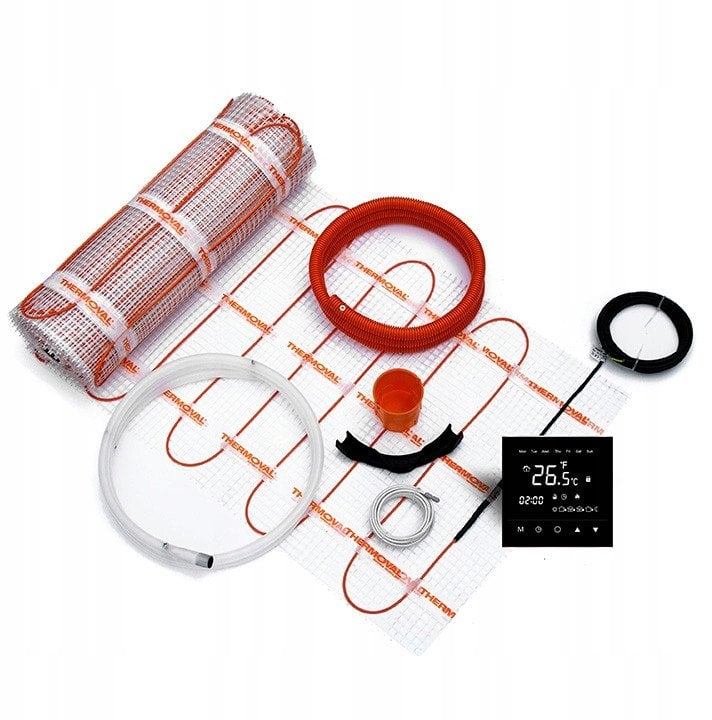 Zestaw mata grzejna jednostronnie zasilana WT 2010 AL, 150 W/m2, 8,0 m2, regulator TVT 30 BBOgrzewanie podłogowe