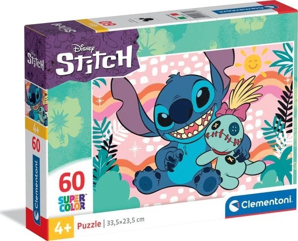 Clementoni Puzzle SuperColor Disney Stitch 60 elementów (26331)