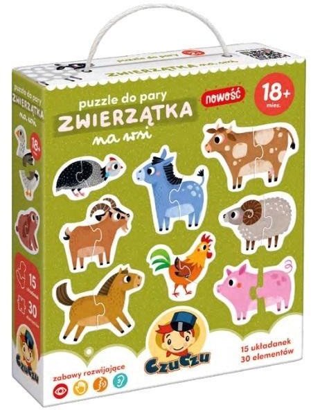 Puzzle do pary Zwierzątka na wsi