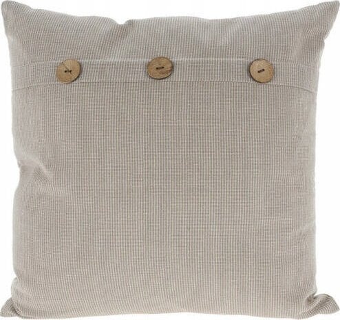 Poduszka dekoracyjna z dużymi guzikami, 45 x 45 cm