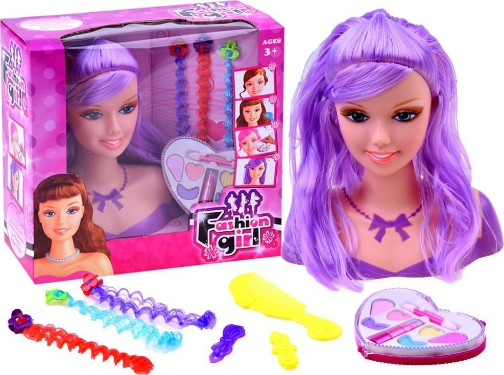 Jokomisiada Głowa do czesania fryzjer + akcesoria ZA2582