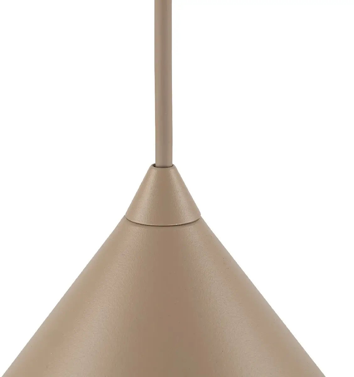 Wisząca na kablu lampa Cono 10622 do jadalni stożek beżowy
