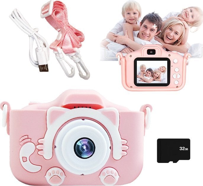 APARAT FOTOGRAFICZNY KOTEK + KARTA 32GB