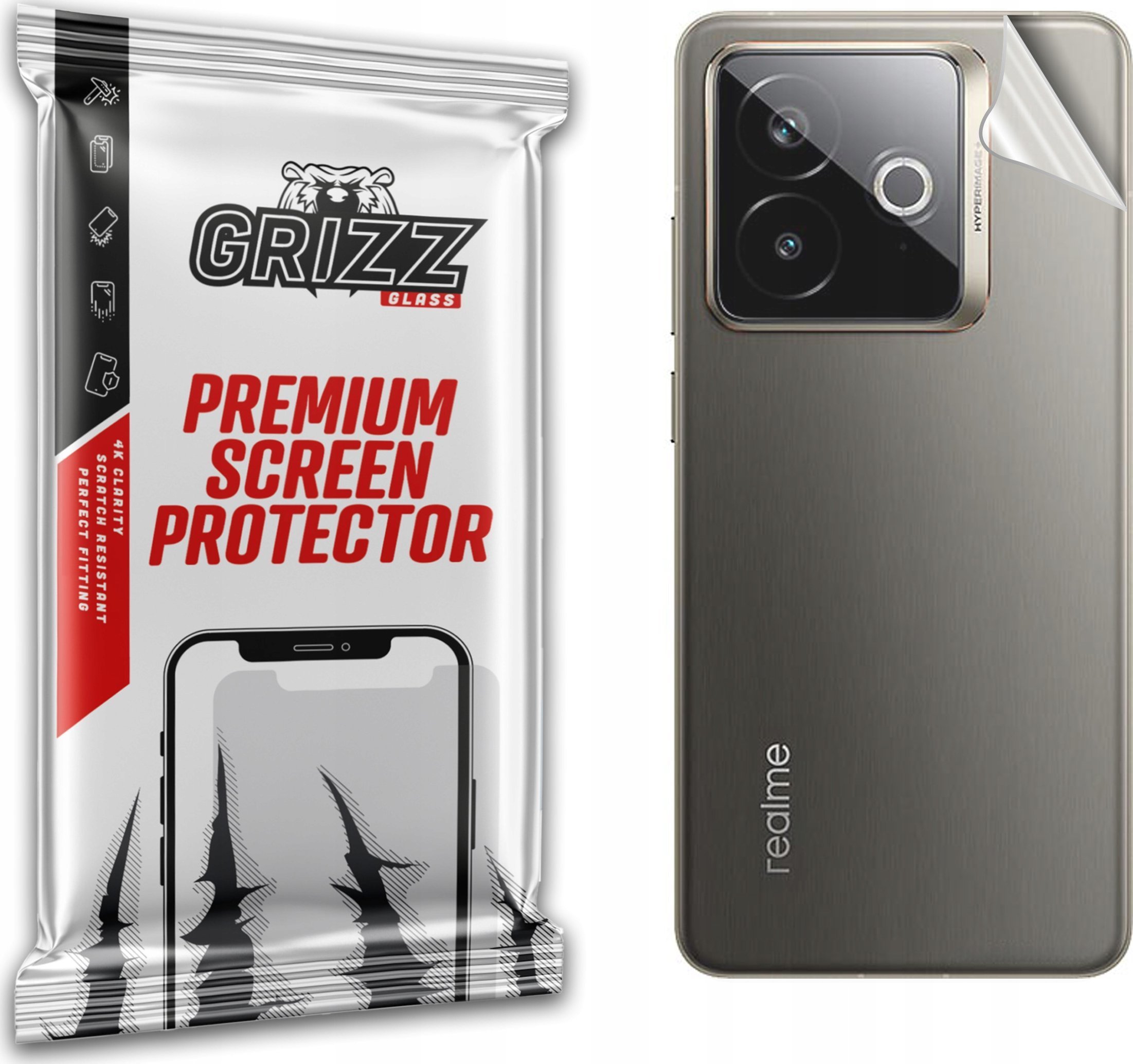 GrizzGlass Folia na tył SatinSkin do Realme GT7 Pro Racing
