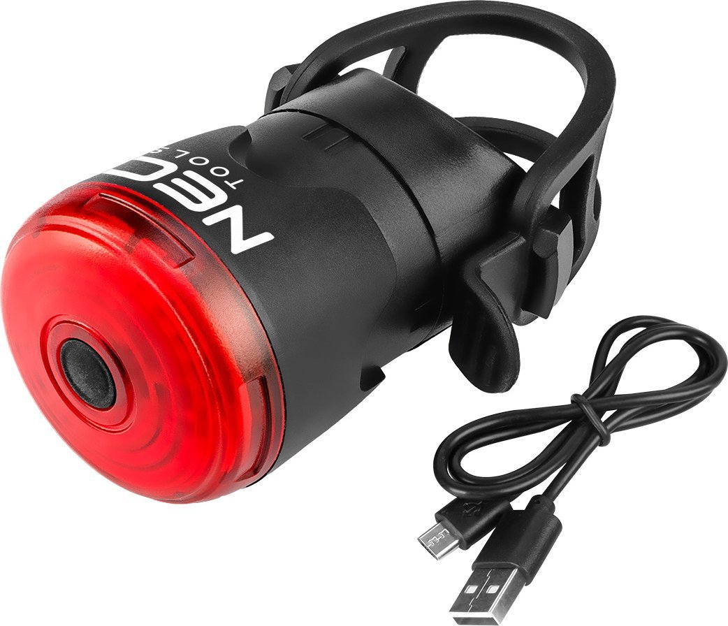 Neo Lampka rowerowa tylna, funkcja STOP