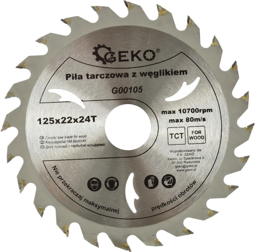 Geko tarcza do drewna 125x22x24T (G00105)