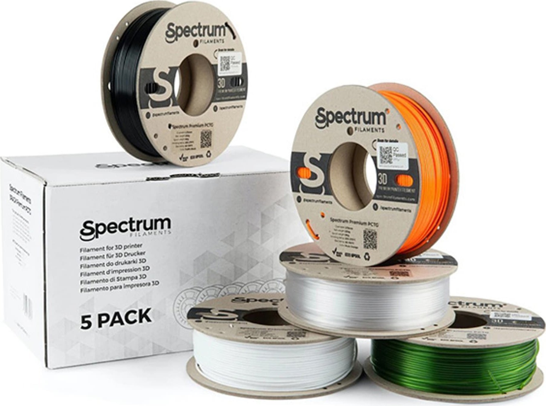Spectrum Filament Premium PCTG 1,75mm, 5x250g Mix