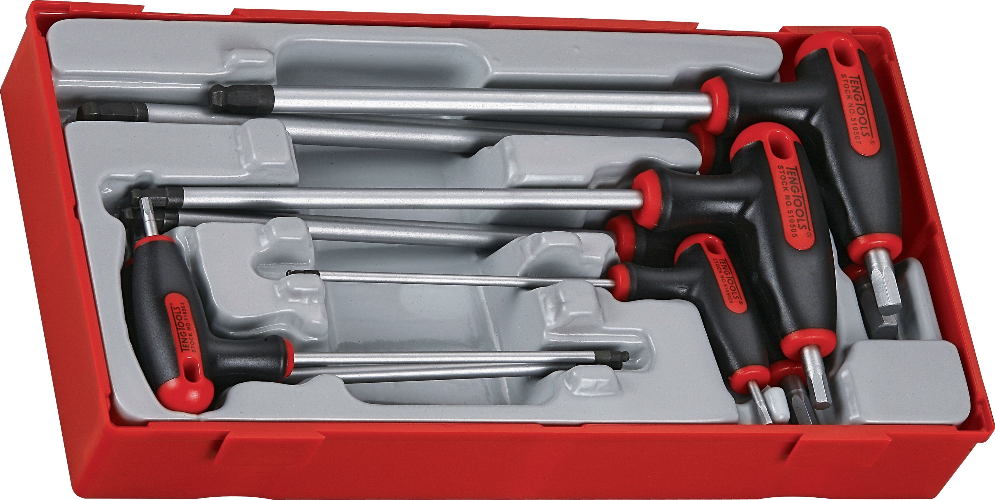 Teng Tools 7-elementowy Zestaw kluczy trzpieniowych, sześciokątnych Teng Tools TTHEX7 / TTHEX7AF - 68930106