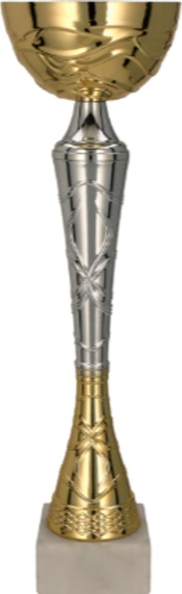 Victoria Sport Puchar metalowy złoto-srebrny TUMA S