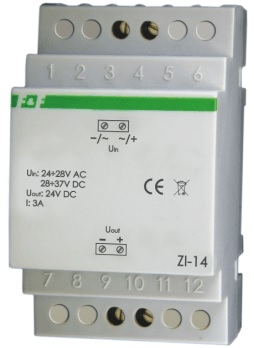 F&F Zasilacz impulsowy 24VAC/24VDC 72W 3A ZI-14
