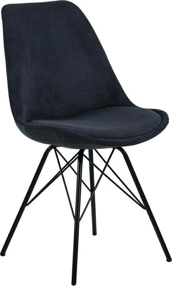 Actona Krzesło Eris Sztruks Antracytowe