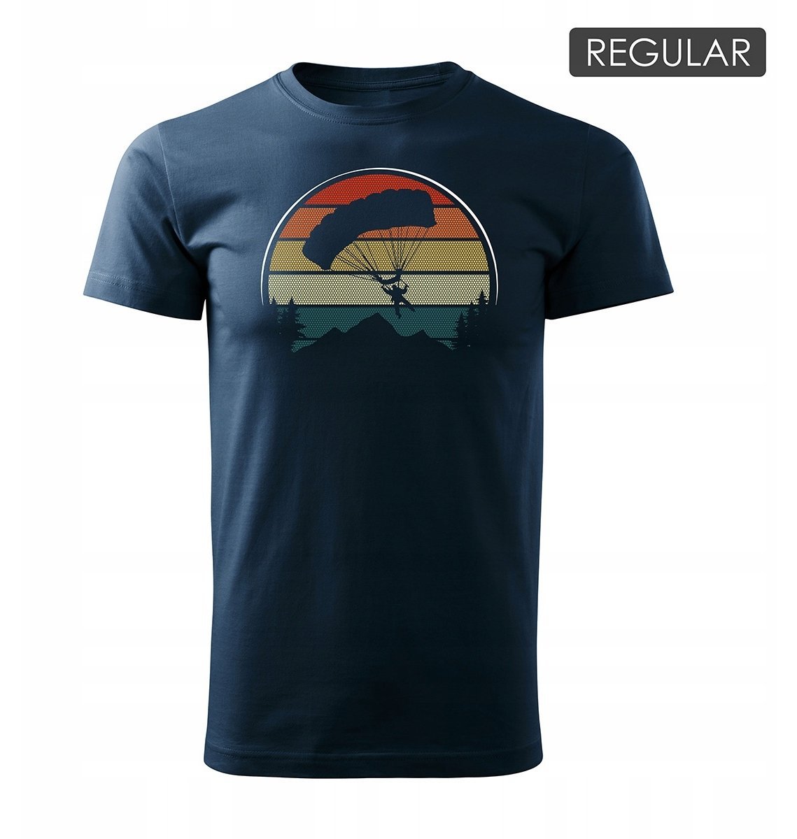 Koszulka spadochroniarza spadochron paralotniarza paralotnia męska granatowa REGULAR XL