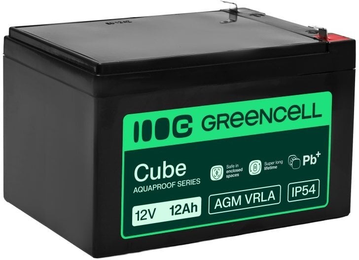 Green Cell Greencell AGM VRLA 12V 12Ah battery for cash registers toys cameras (151x98.5x95mm)