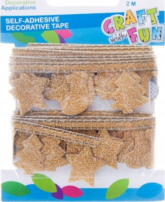 Craft with Fun CF OZDOBA BN TASMA SPRZYL REKAW 2M/3,5CM 12/288