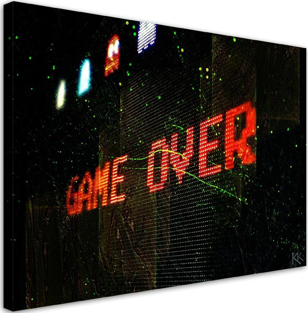 Feeby Obraz na płótnie, Game Over dla gracza - 120x80