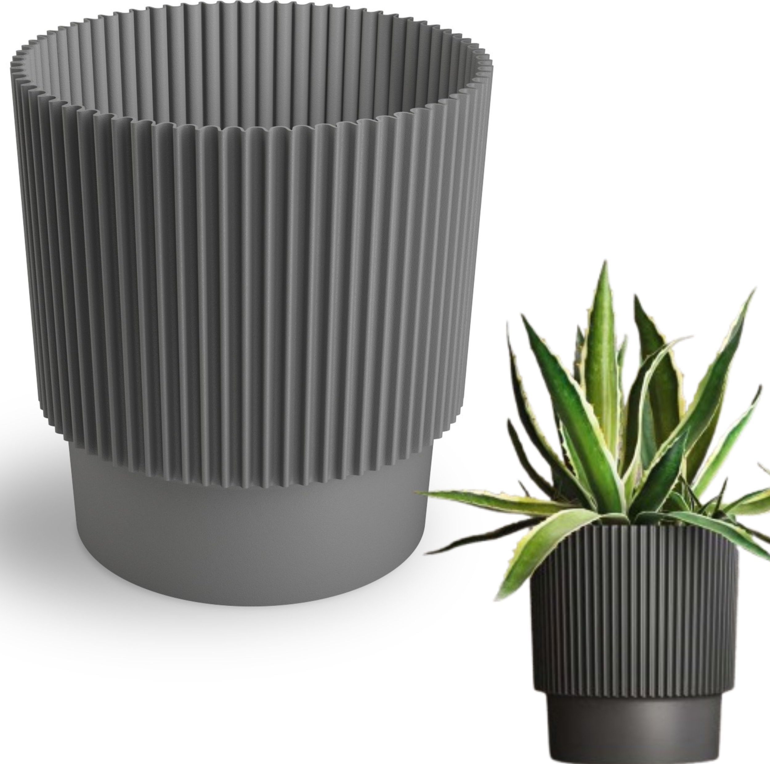 Doniczka okrągła ELSA DEL17 Osłonka na kwiaty