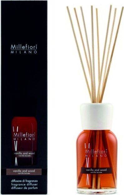 Millefiori Millefiori Pałeczki Zapachowe VANILLA AND WOOD, pojemność : 250ml
