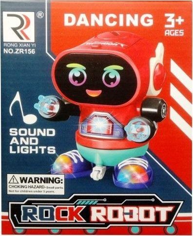 Robot tańczący z muzyką i światłami