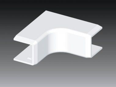 Kopos Pokrywa narożna wewnętrzna LHD 32 x 15mm biała (8605)