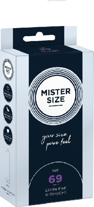 Mister Size Mister Size Condoms prezerwatywy dopasowane do rozmiaru 69mm 10szt.