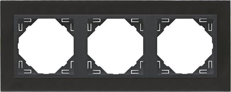 Efapel EFAPEL METALLO RAMKA 3-KROTNA NIKIEL GRAFIT 90930 TQS