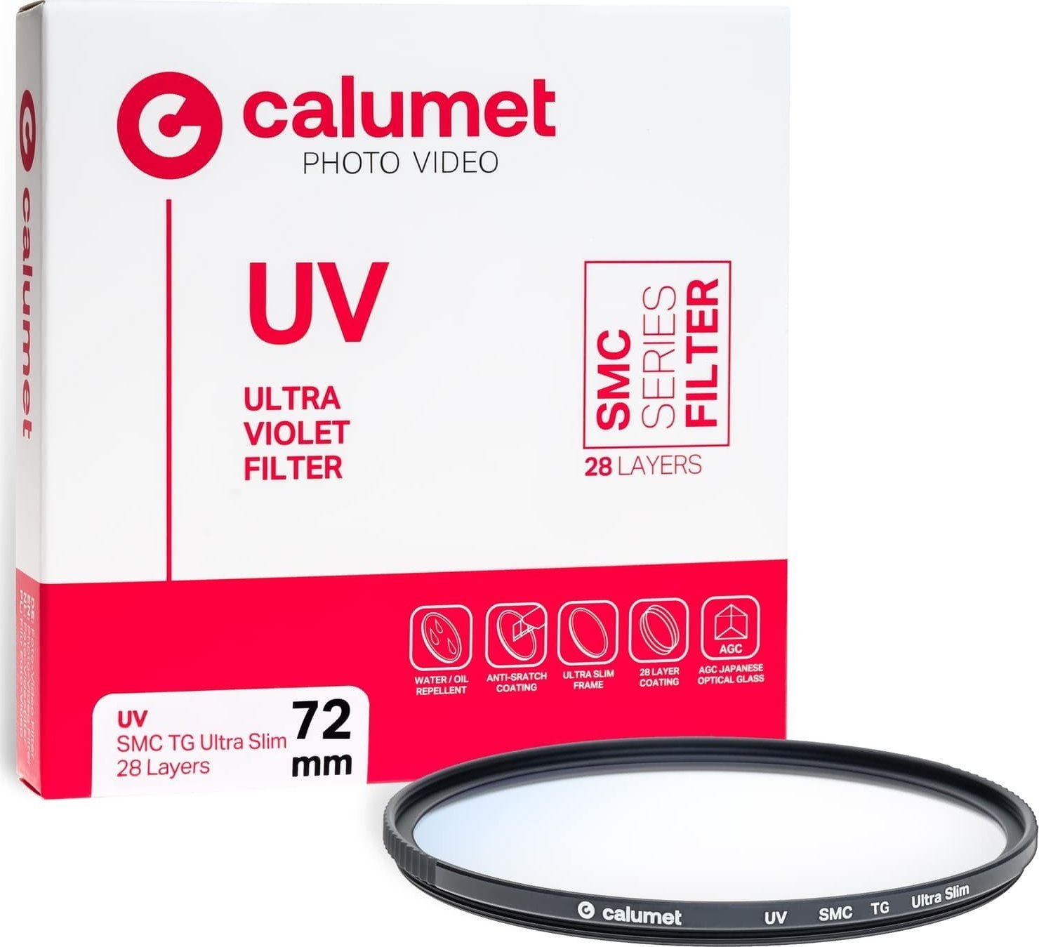 Calumet Filtr UV SMC TG 72 mm Ultra Slim 28 Layers