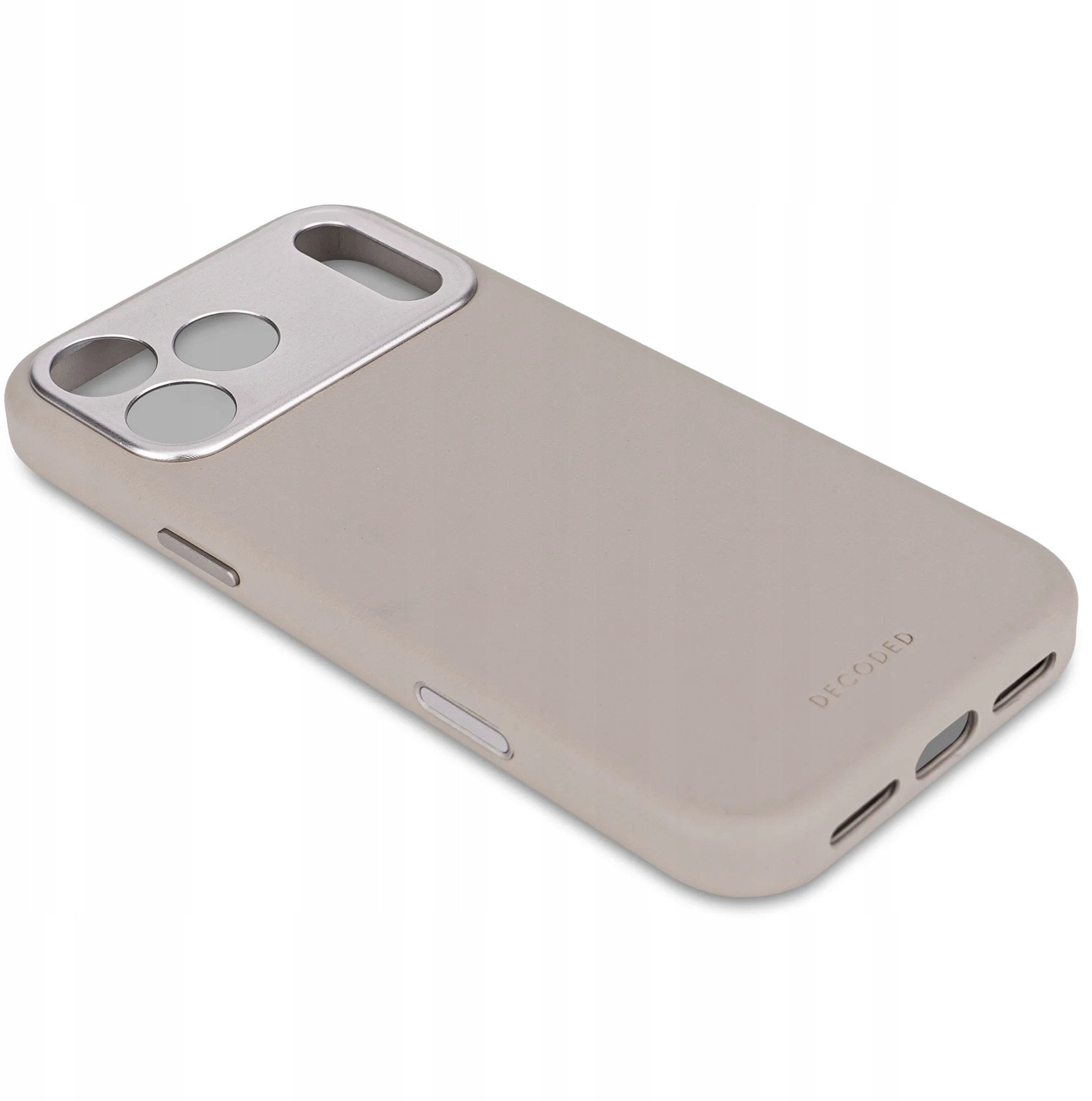 Decoded Leather Backcover - skórzana obudowa ochronna do iPhone 17 Pro Max kompatybilna z MagSafe (solid clay)