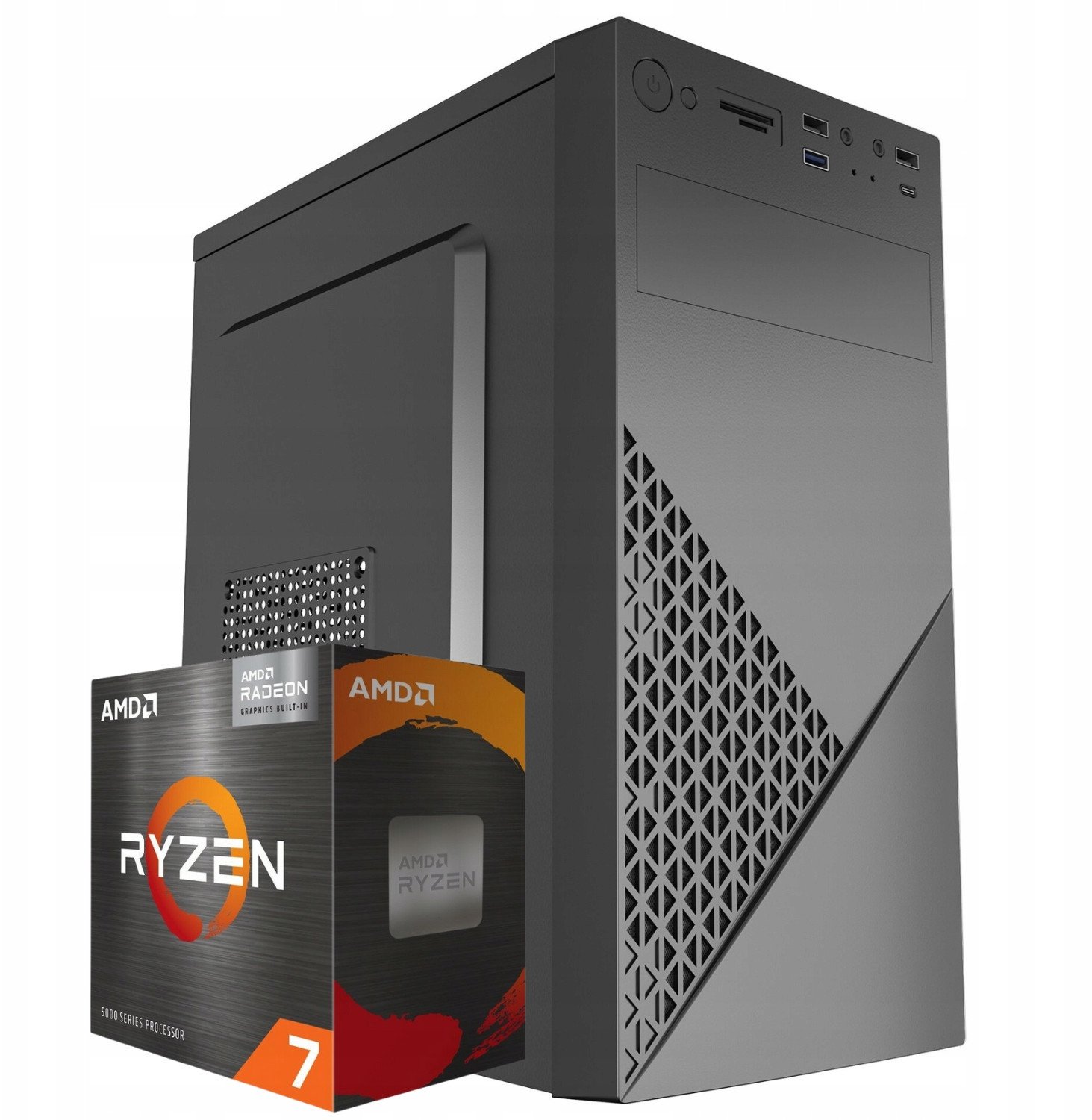 Komputer Pix Protask V8 AMD Ryzen 7 16GB DDR4 512GB SSD DVD Windows 11