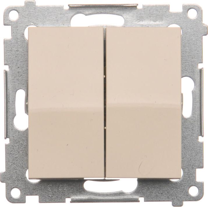 Kontakt-Simon Łącznik świecznikowy kremowy podwójny - DW5.01/41