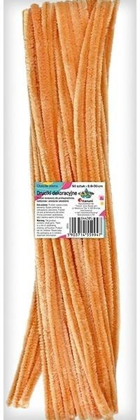 Titanum Druciki dekoracyjne 0,6x30cm brzoskwiniowe 50szt