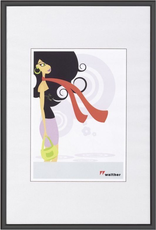 Ramka Walther New Lifestyle, 10x15, plastikowa, czarna (KV015B)