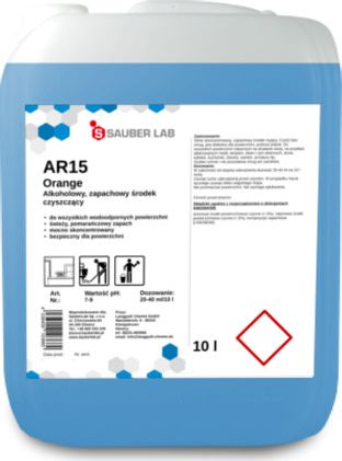 Sauber Sauber Lab AR15 Orange Uniwersalny środek do mycia powierzchni, zapachowy 10 l