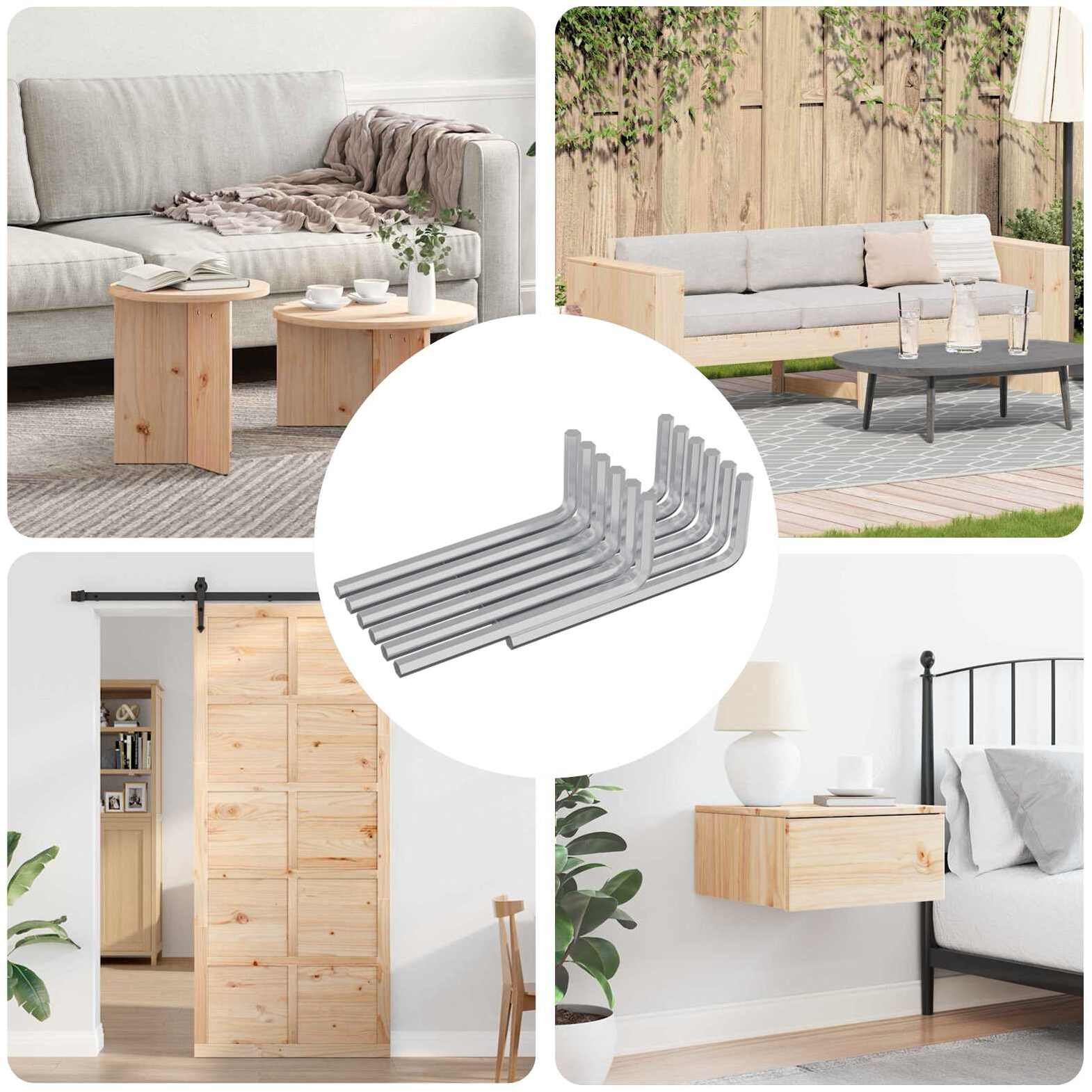 vidaXL Klucz Szesnastokątny 12 pcs Srebrny 32 x 86 mm Stal