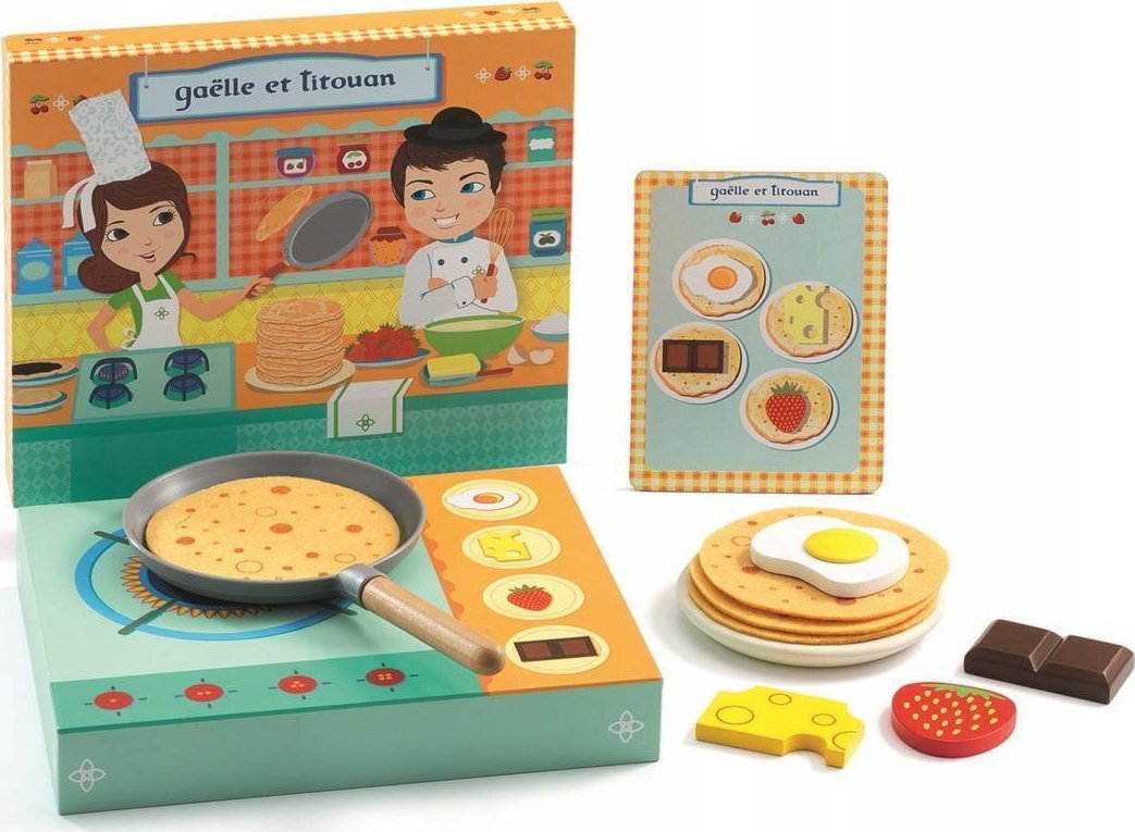 Djeco Djeco Vaidmenų žaidimas - Blynų restoranas - Gaelle ir Titouan