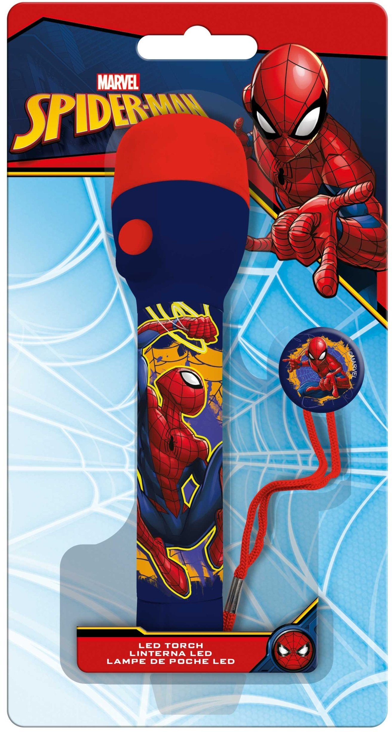Latarka duża Spiderman 16 x 4,5 cm