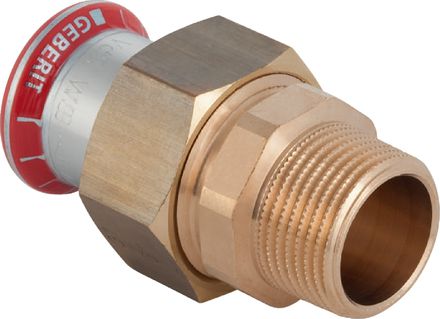 Geberit Śrubunek Mapress C-Stahl przejściowy GZ 18mm x 1/2" (25332)