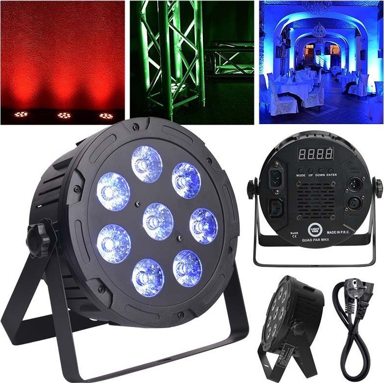 LIGHT4ME LIGHT4ME Quad Par 8x10W MKII RGBW LED slim