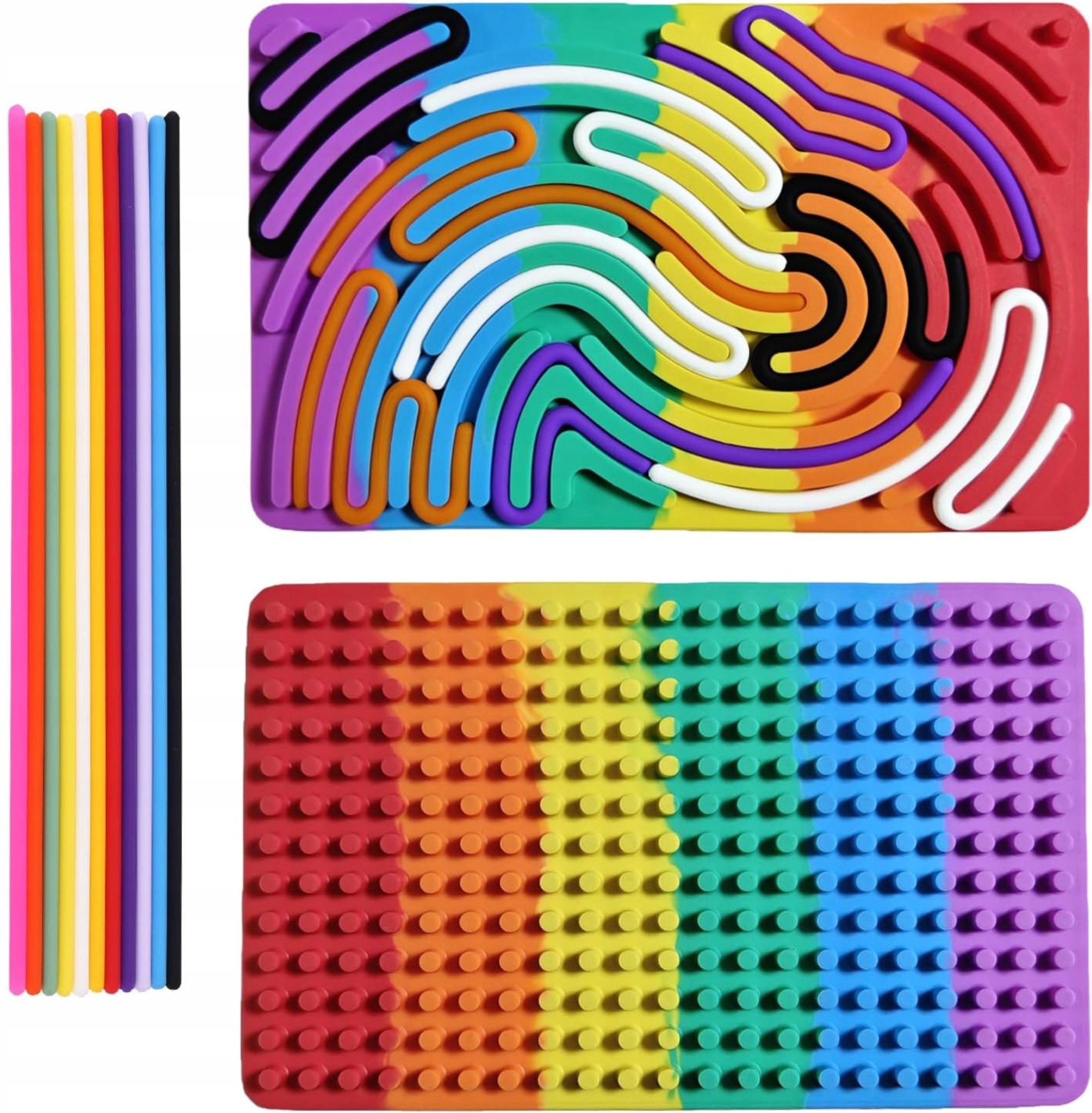 ZABAWKA SENSORYCZNA EDUKACYJNA AUTYZM ADHD ŁAGODZĄCA STRES SILIKONOWA TORBA