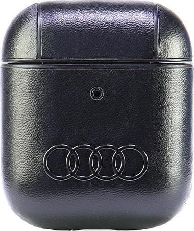 Audi Audi Leather Big Logo AirPods 1/2 cover czarny/black AU-AP-GT/D3-BK