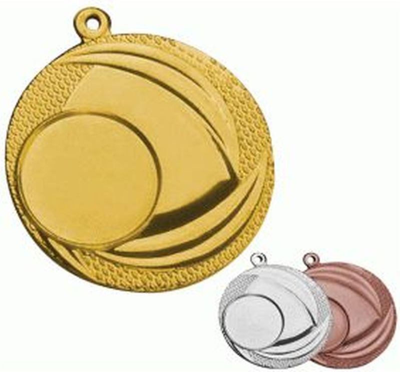Victoria Sport Medal stalowy ogólny z miejscem na emblemat 25 mm złoty
