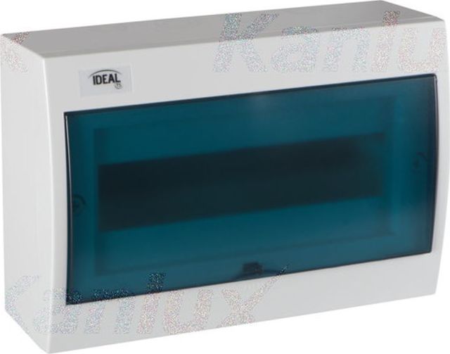 Kanlux Rozdzielnica natynkowa z szyną DIN 1x12 modułów IP30 IK07 KDB-S12T 23612