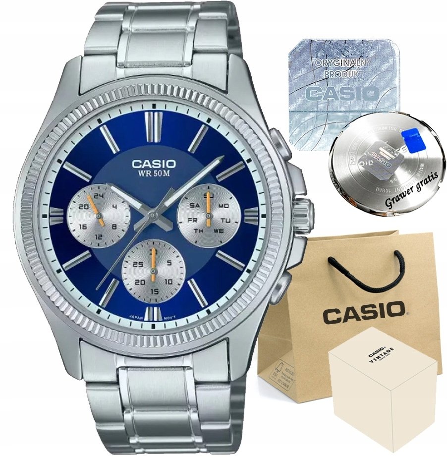 Zegarek Casio Zegarek męski FARO-2A1 z GRAWEREM