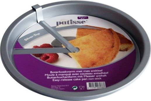 Patisse Foremka do ciasta z odcinarką 23 cm Silver Top uniwersalny