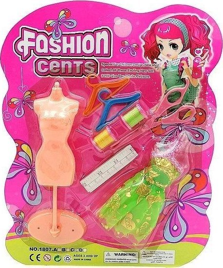 Zestaw krawiecki dla lalek z sukienką 8el